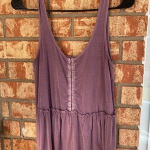 Soft & Sexy AEO Purple Peplum Tank (Small)